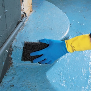 Chemical protection gloves ALTO 405 - Blue color 2